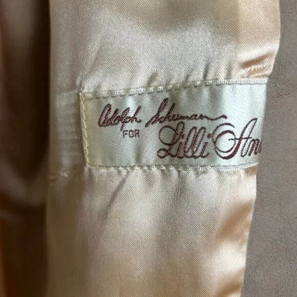 Vtg Adolph Schuman for Lilli Ann Woman’s Coat Light Brown Faux Mink Fur English - Picture 13 of 15